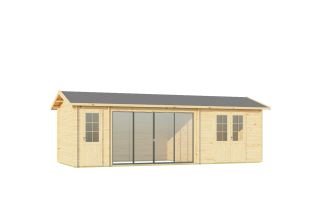 De Hoeve Tuinhuis ALU Model Falun 44 | 818cm x 309cm