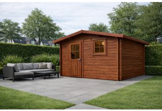 De Hoeve Blokhut Houten 5B | 330cm x 330cm