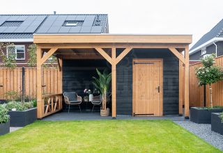 Trendhout Tuinhuis Casa Douglas schuur met overkapping 52.2401