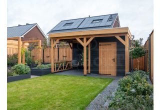 Trendhout Tuinhuis Casa Douglas schuur met overkapping 52.2401