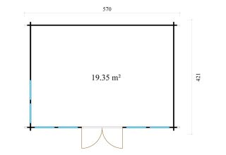 De Hoeve Clockhouse Tuinkamer Veenoord 70 | 530cm x 380cm