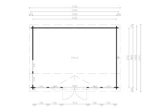 De Hoeve Clockhouse Tuinkamer Veenoord 70 | 530cm x 380cm