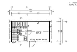 De Hoeve Sauna Arendal 70 | 541cm x 285cm 