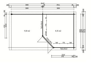 De Hoeve Blokhut Stolwijk 3C | 620x320cm 