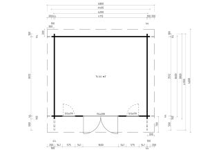 De Hoeve Tuinkamer Heusden 44 C | 4,2x3,6m 44 mm