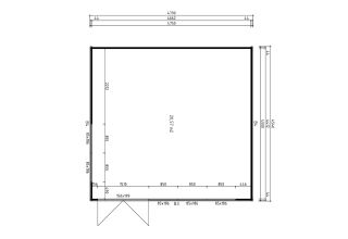 De Hoeve Tuinhuis Hoogwoud 70 B | 475 x 450cm