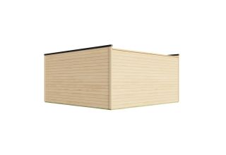 De Hoeve tuinhuis met twee open zijden Lisse ALU 44 F | 5.2 x 5.2m