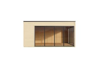 De Hoeve tuinhuis met twee open zijden Lisse ALU 44 F | 5.2 x 5.2m