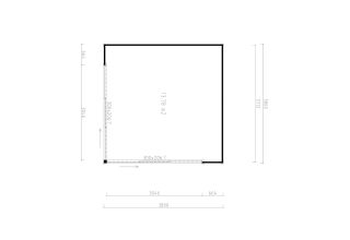 De Hoeve tuinhuis Borculo 44 B | 3,8 x 3,8 m
