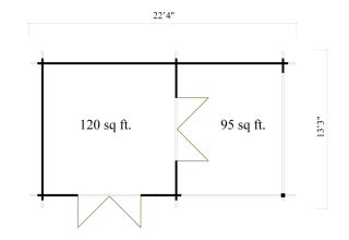 De Hoeve Tuinkamer Baexem 44  6.8 x 4.1 m