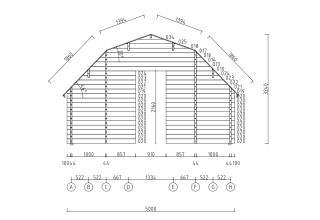 De Hoeve Houten Garage Rhan 70 | 480cm x 538cm 