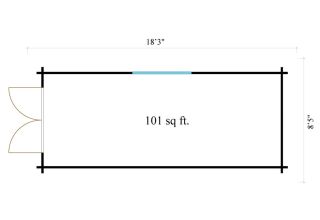 De Hoeve Tuinschuur Aagtekerke 44 C | 5,6 x 2,6 m