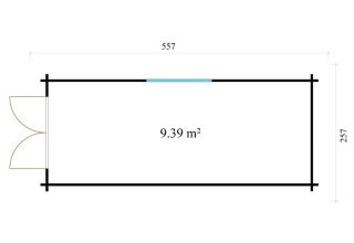 De Hoeve Tuinschuur Aagtekerke 44 C | 5,6 x 2,6 m