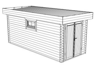 De Hoeve Tuinhuis Aagtekerke 28 C | 5,5 x 2,5 m