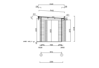 De Hoeve Tuinhuis Aagtekerke 28 C | 5,5 x 2,5 m