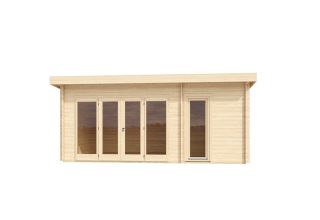 De Hoeve 3-kamer houten hut Ritthem 44 | 6,3 m x 4,1 m