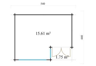 De Hoeve Tuinkantoor Eelde 44 | 5.4 x 4.4 m