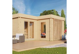 De Hoeve Saunacabine met lounge Dalen 70 | 5,4 x 4,5 m