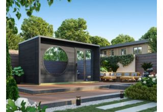 De Hoeve Black Mirror sauna Venray L | 452cm x 285cm 