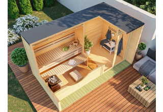 De Hoeve box sauna Renkum M | 8.2m2 | 2.5 x 4.5m
