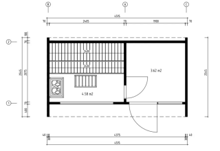 De Hoeve box sauna Renkum M | 8.2m2 | 2.5 x 4.5m