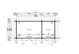 De Hoeve Tuinkamer Herwijnen 44 A | 5,4m x 2,5m