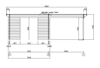 De Hoeve Blokhut Dwingeloo 700x300 cm