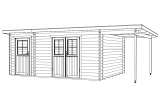 De Hoeve Tuinhuis Holten | 700x400 cm