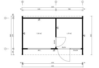 De Hoeve Tuinkantoor Den Haag 70 L (blank) | 438cm x 255cm