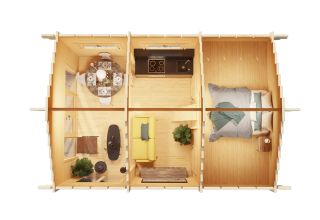 Vakantiehuis Sigrid 70 | 6,6 x 4,6 m 44 mm