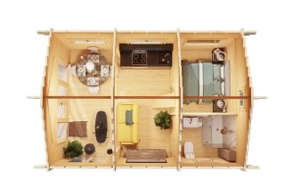 Vakantiehuis Sigrid 70 | 6,6 x 4,6 m 44 mm