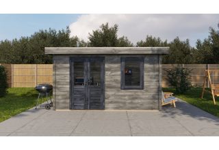 Lugarde Select Blokhut Veenendaal - Keteldruk Geïmpregneerd Grijs