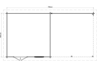 Lugarde Select Blokhut Met Overkapping Didam - Onbehandeld