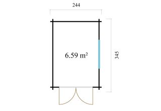 De Hoeve Tuinhuis Achthuizen 44 | 2,5 x 3,5 m