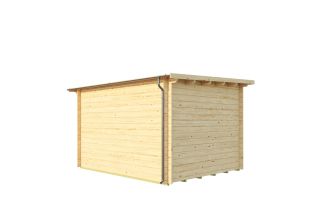 Tuinhuis Sleeuwijk platdak dubbele deur 4D | 2,7 x 3,3 m