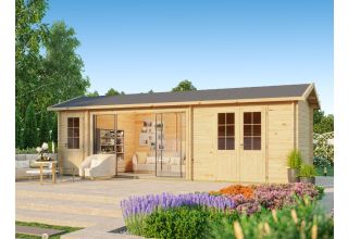 De Hoeve Tuinhuis ALU Model Falun 44 | 818cm x 309cm