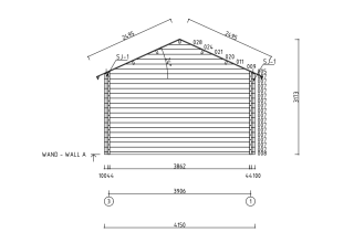 De Hoeve Tuinkamer Wapse 44 | 775cm x 395cm