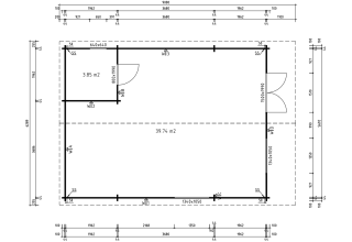 De Hoeve Tuinhuis Boras 44 | 898cm x 578cm
