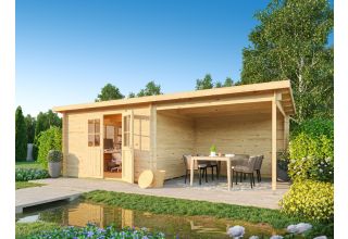 De Hoeve Blokhut Uddel 44 mm 4J | 6,9 x 3,2 m