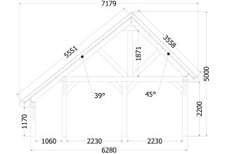 Trendhout Kapschuur De Hofstee XXL 52.1236
